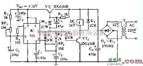 555自动推煤定时控制电路图  第1张