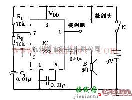 浅谈击剑中发声装置的工作原理及其电路图  第1张