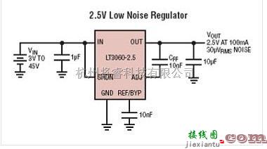 LT3060-45VVin、微功率、低噪声、100mA、低压差线性稳压器系统  第1张