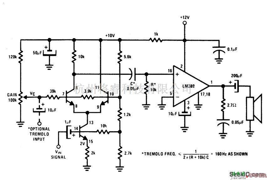 控制电路中的电压控制放大器或颤音电路
  第1张