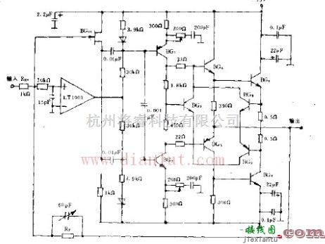 音频电路中的反相输入缓冲放大电路原理图  第1张