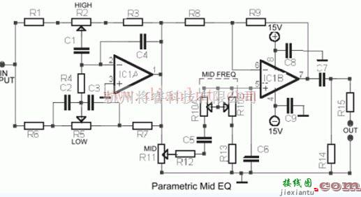 音频电路中的参数型中频均衡器电路设计  第1张