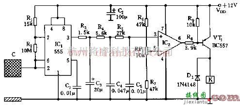 基于555芯片制作容性开关电路  第1张
