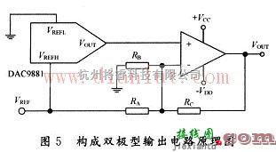 DAC9881双极性输出典型应用电路  第1张