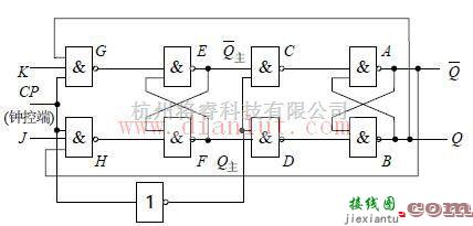 主从JK触发器电路图  第1张