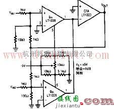 线性放大电路中的VGA分频器电子电路图  第1张