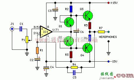 音频电路中的采用晶体管设计耳机放大器  第1张