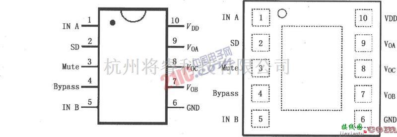 音频电路中的LM4911的OCL输出耳机放大电路原理图  第1张