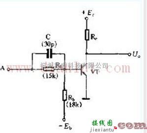 基础电路中的三极管非门电路电路图  第1张