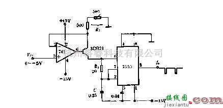 高精度电压/频变换电路图  第1张