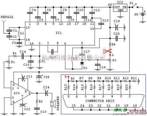 音频电路中的能与PC连用的调频广播电路图  第1张