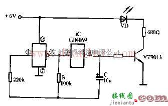 闪烁灯电路的构成  第1张