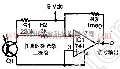 线性放大电路中的光敏三极管放大器电路图  第1张