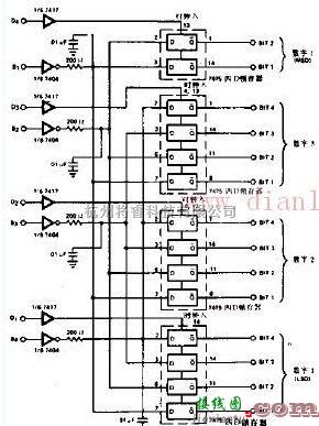 基础电路中的多路BCD码并行BCD码变换器电路图  第1张