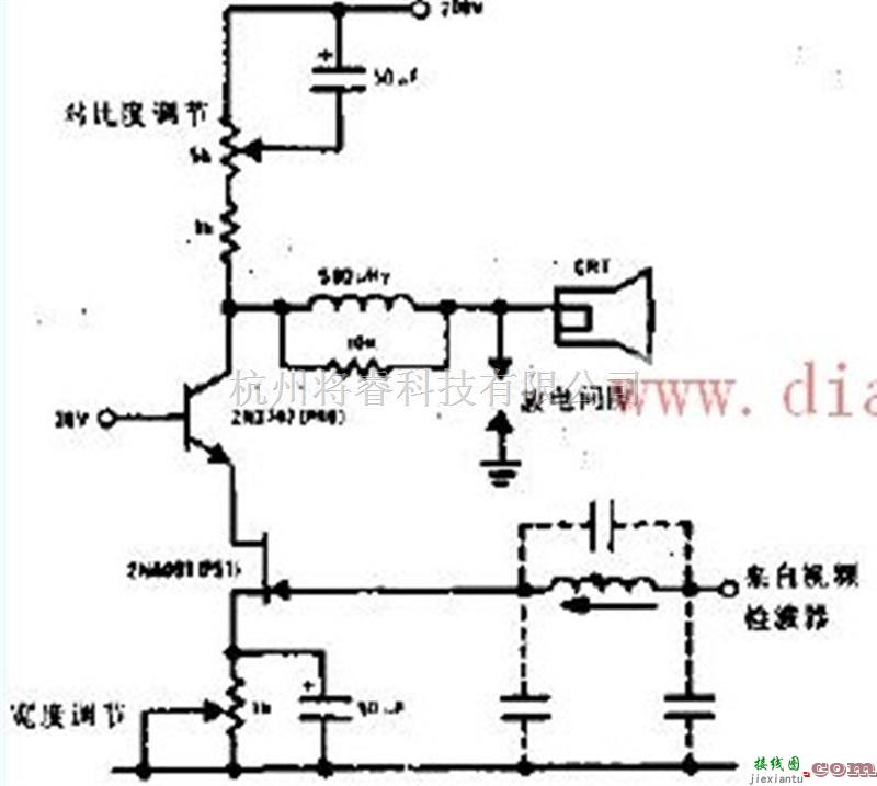 线性放大电路中的采用2N4091结型场效应晶体管组成视频放大器  第1张