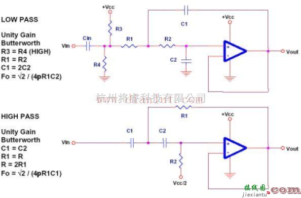 Sallen－Key滤波器电路原理图  第1张