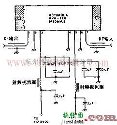 线性放大电路中的简易大功率高频放大器电路  第1张