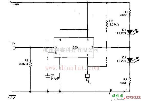 触摸触发双稳电路原理图  第1张