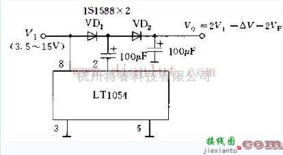 由LT1054构成的倍压变换器电路  第1张