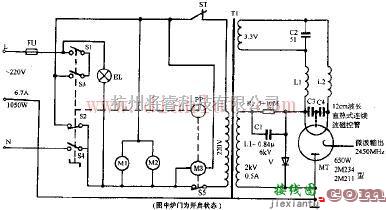 介绍三乐牌WP-650A电脑式微波炉电路组成  第1张