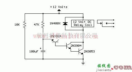 采用晶体管制作上电延时继电器  第1张