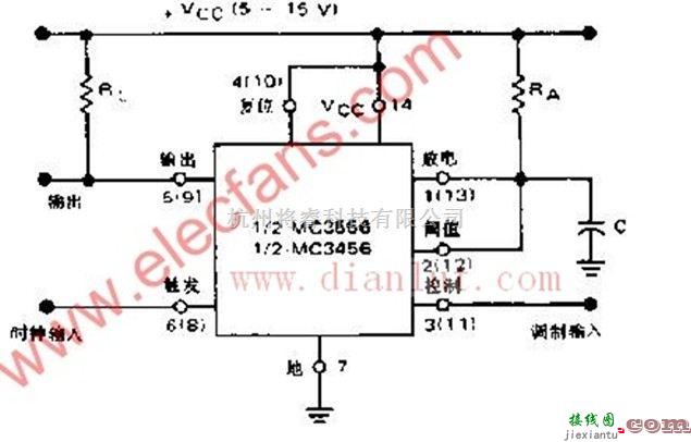 基于MC3556芯片设计脉宽调制器电路  第1张