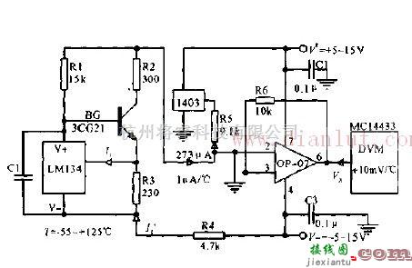 新型简易的K氏温度计电路  第1张