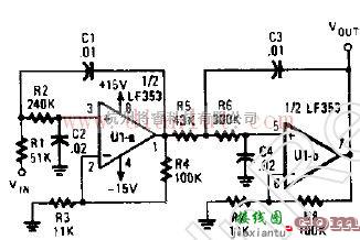 四阶巴特沃斯低通滤波器原理图  第1张