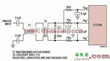 用LTC2185设计的双路16位125Msps模数转换电路  第3张