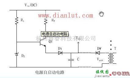 采用晶体管制作电源自启动电路  第1张