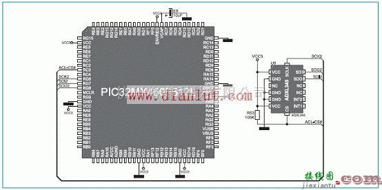 基础电路中的介绍PIC32MX4系列微控制器多媒体开发电路  第6张