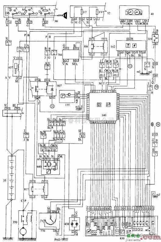 电机控制专区中的AL4型自动变速器电子控制系统电路图  第1张