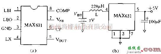 基于MAX631的升压变换器电路图  第1张