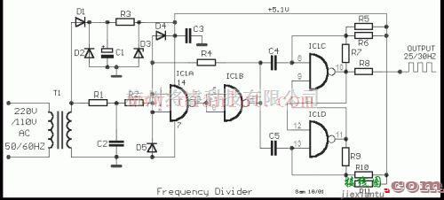 采用各基本元件制作分频器电路  第1张