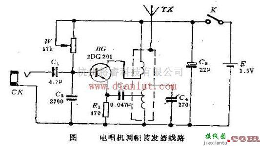 电唱机中的调幅转发器电路的介绍  第1张