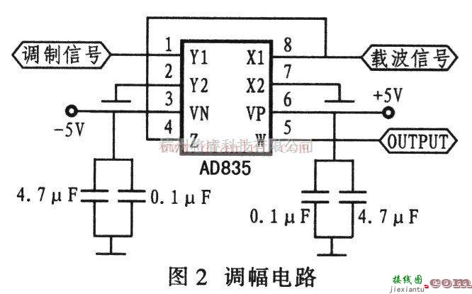 基于AD835芯片制作调幅电路  第1张