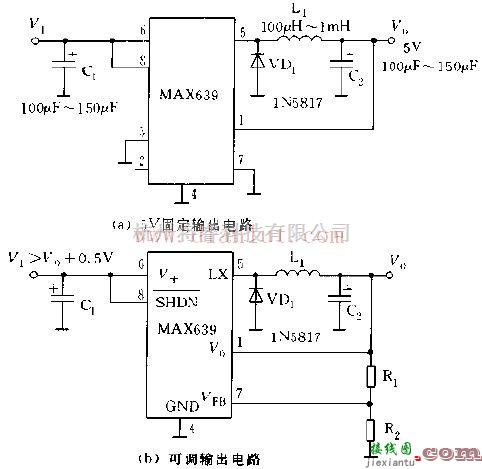 基础电路中的+5V固定输出的降压式变换电源  第1张