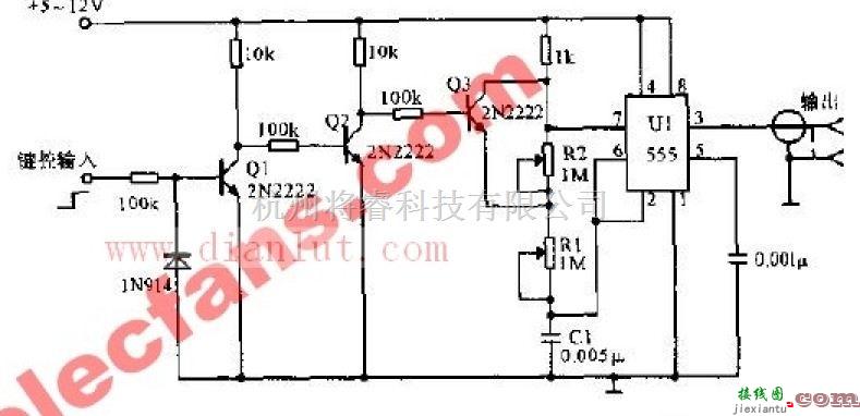 AFSK偏移到20KHz的电路原理图  第1张