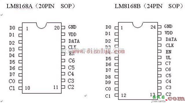 基础电路中的由LM8168设计的LED数码管驱动电路  第1张