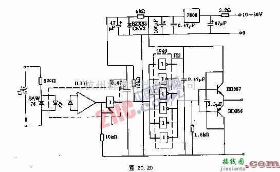 利用六反相器和推挽原理组成的控制电路  第1张