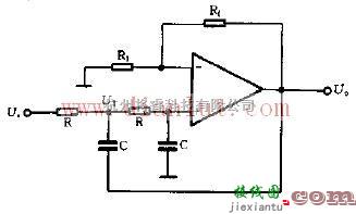 采用放大器制作二阶段低通滤波器电路  第1张