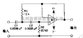 二阶增益为1的高通滤波器  第1张