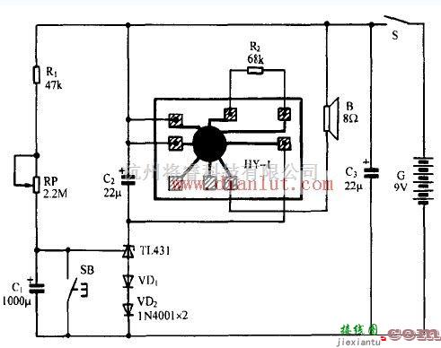 基础电路中的由TL431制作的音乐呼唤器电路  第1张