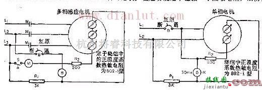 电源电路中的正温度系数热敏电阻用于三相感应电机的电路  第1张