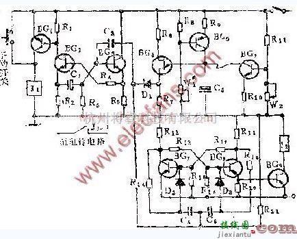 基础电路中的自动打铃装置电路  第1张