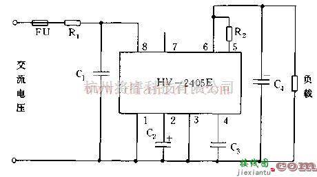 基础电路中的基于HV2405E芯片设计其基本应用电路  第1张