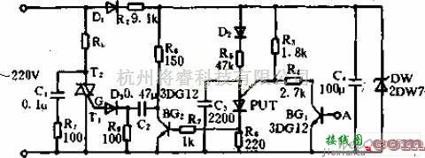 双向可控硅通断开关电路图  第1张