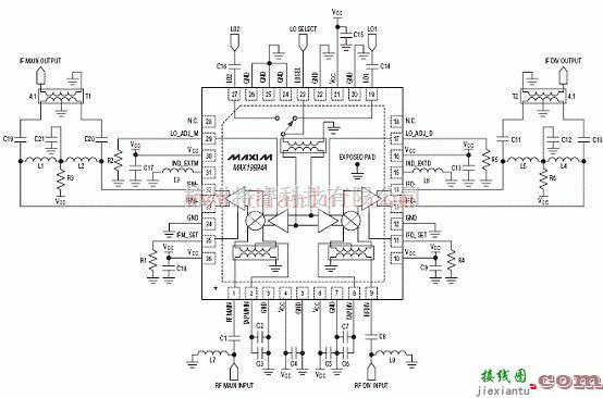 基础电路中的基于MAX19994A的应用电路图及芯片介绍  第1张