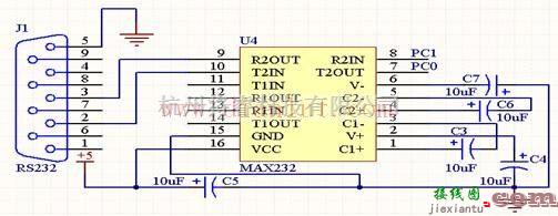 基础电路中的基于MAX232的计价器串口电路及芯片介绍  第1张