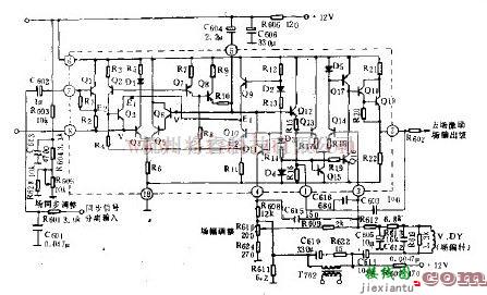 基础电路中的HA11235场扫描内部等效电路和外围电路  第1张